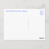 Carte Postale Death Valley National Park, California Post Card (Dos)