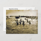 Carte Postale Débarquement en Normandie (Devant / Derrière)