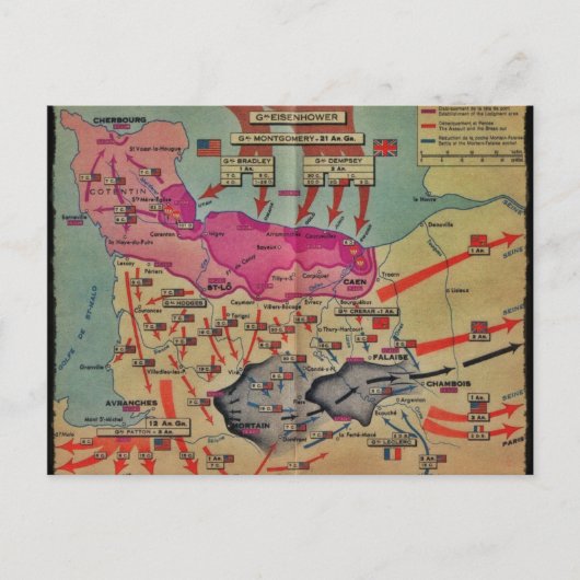 Carte Postale Débarquements le jour J Images assorties (Devant)