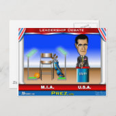 Carte Postale Débat sur le leadership (Devant / Derrière)