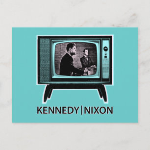 Carte Postale Débat télévisé Kennedy Nixon 1960