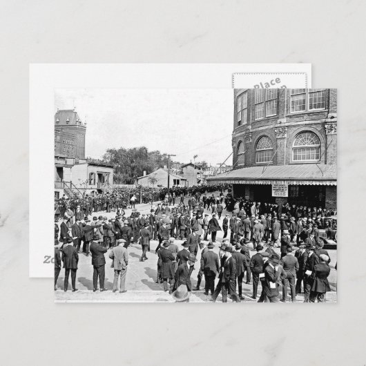 Carte postale d'Ebbets Field 1920 (Devant / Derrière)