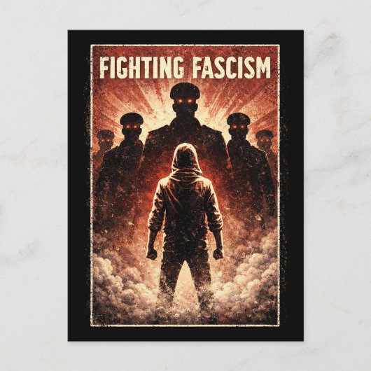 Carte Postale Debout contre les ténèbres (Devant)