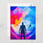 Carte Postale Debout dans les couleurs (Devant / Derrière)