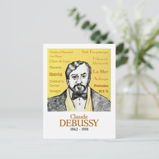 Carte Postale Debussy (Debout devant)