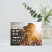 Carte postale Début de la graduation de couleur mo (Debout devant)