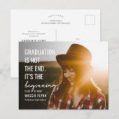 Carte postale Début de la graduation de couleur mo (Devant / Derrière)