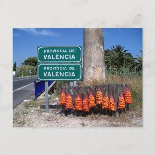 Carte Postale Début de la région de Valence.