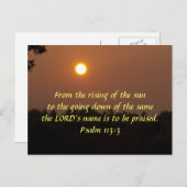 Carte Postale Début de l'aube fin juin (Devant / Derrière)