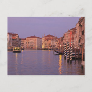 Carte Postale début de matinée Grand Canal Tour, Venise, Italie