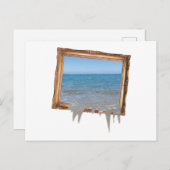 Carte Postale Décalage de l'océan hors cadre d'image (Devant / Derrière)