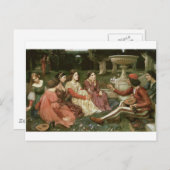 Carte Postale Decameron de John William Waterhouse (1916) (Devant / Derrière)