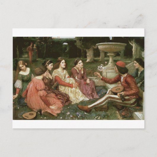 Carte Postale Decameron de John William Waterhouse (1916) (Devant)