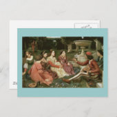 Carte Postale Decameron de John William Waterhouse (1916) (Devant / Derrière)