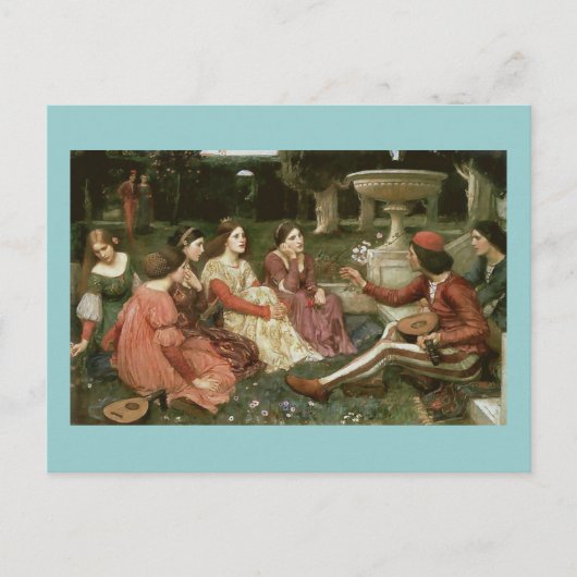 Carte Postale Decameron de John William Waterhouse (1916) (Devant)