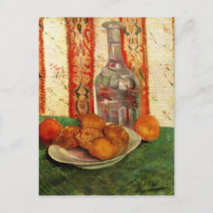 Carte Postale Décanter et citrons sur une plaque de van Gogh