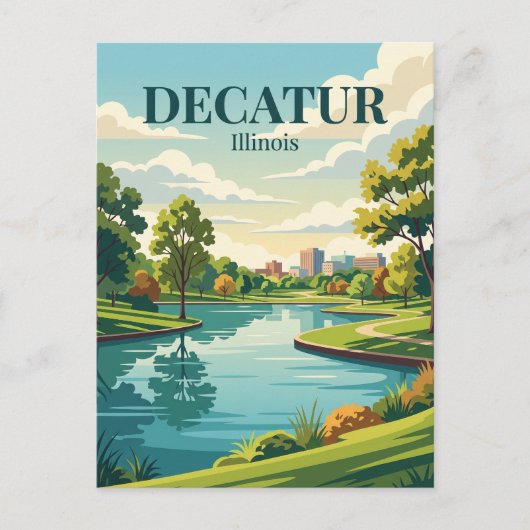 Carte Postale Decatur, Illinois (Devant)