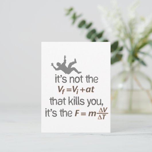 Carte Postale décélération (Debout devant)