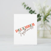 Carte Postale Décembre Ensemble : Célébration de la saison (Debout devant)