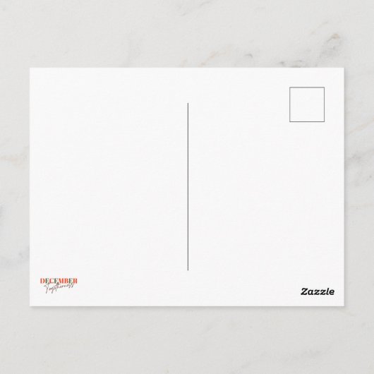 Carte Postale Décembre Ensemble : Célébration de la saison (Dos)