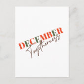 Carte Postale Décembre Ensemble : Célébration de la saison (Devant)