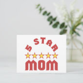 Carte Postale Décerné 5 étoiles à Maman (Debout devant)