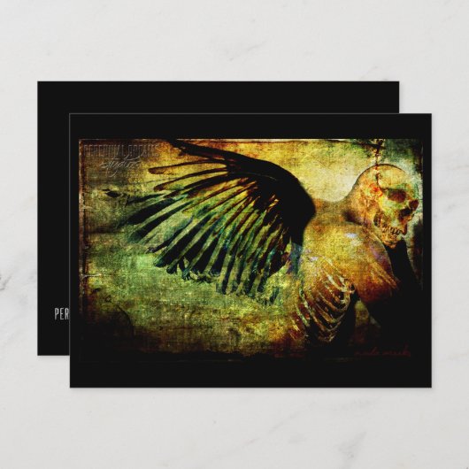 Carte Postale Décès (Devant / Derrière)