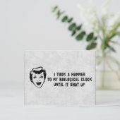 Carte Postale Décès À Des Horloges Biologiques (Debout devant)