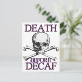 Carte Postale Décès avant décaf (Debout devant)