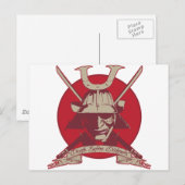 Carte Postale Décès avant le déshonorateur Samurai (Devant / Derrière)