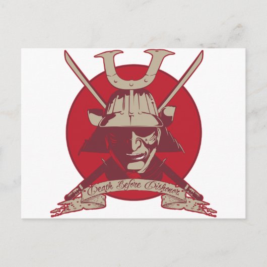 Carte Postale Décès avant le déshonorateur Samurai (Devant)