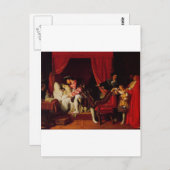Carte Postale Décès de Léonard de Vinci par Ingres vers 1818 (Devant / Derrière)