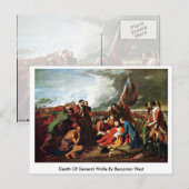 Carte Postale Décès Du Général Wolfe Par Benjamin West (Devant / Derrière)