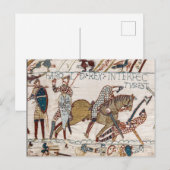 Carte postale Décès du roi Harold (Tapisserie de B (Devant / Derrière)