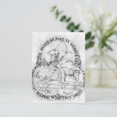 Carte Postale Décès final du cheval par Albrecht Durer (Debout devant)