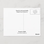Carte Postale Décès par Michael Moffa (Dos)