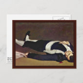 Carte Postale Décès Toreador Par Manet Edouard (Devant / Derrière)