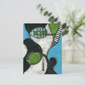 Carte postale d'écharpe d'hiver (Debout devant)