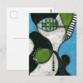 Carte postale d'écharpe d'hiver (Devant / Derrière)