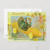 Carte Postale Déchets Dans Une Voiture À Maïs (Devant / Derrière)