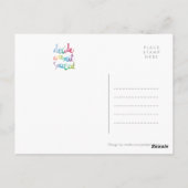 Carte Postale Décider Commit Réussir Colorful Motivational (Dos)