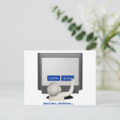 Carte Postale Décisions, décisions... (Debout devant)