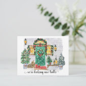 Carte Postale Deck New Halls Holiday Moving Faire-part (Debout devant)