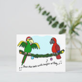 Carte Postale Deck the Halls Parrot (Debout devant)