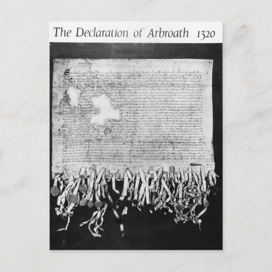 Carte Postale Déclaration d'Arbroath, 6 avril 1320 (Devant)