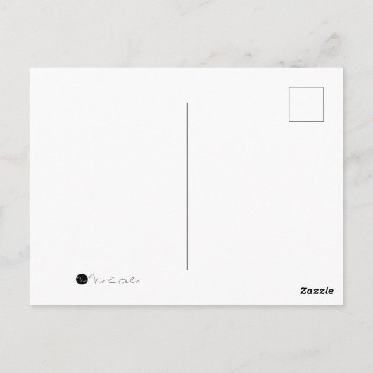 Carte Postale Déclaration de Peace Love Om (Dos)