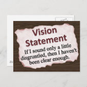 Carte Postale Déclaration de vision (Devant / Derrière)