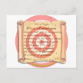 Carte Postale Déclaration des droits (Devant)