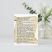 Carte Postale déclaration des droits (Debout devant)