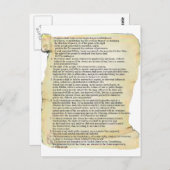 Carte Postale déclaration des droits (Devant / Derrière)